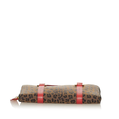 Fendi Leopard Print Canvas Handbag (SHG-27780) Rovelle Bags
