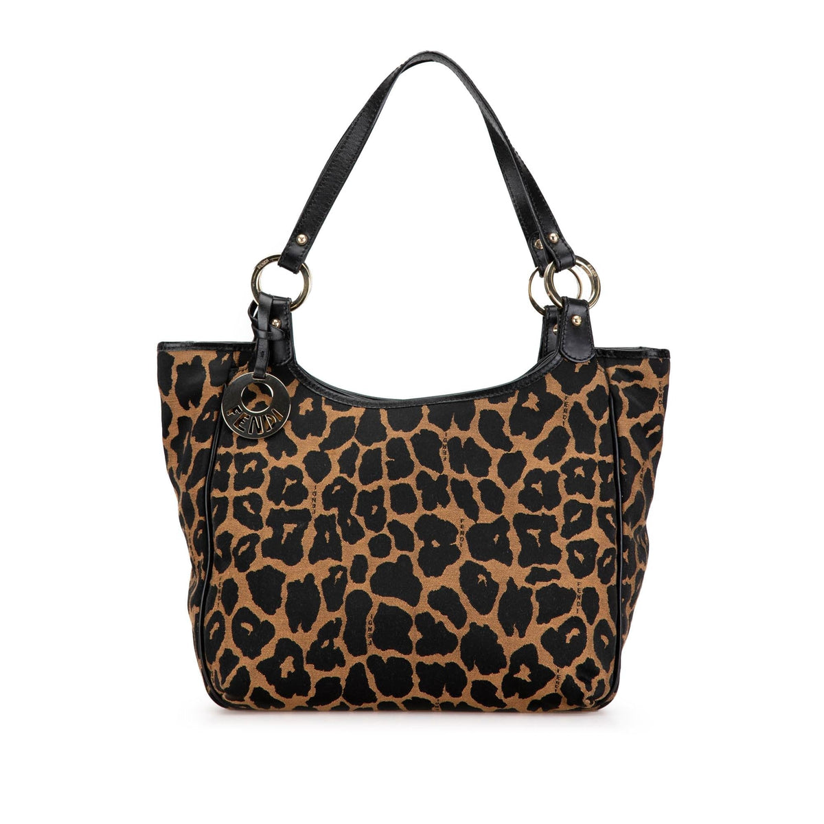 Fendi Leopard Print Canvas Shoulder Bag Shg-Mavci8 Rovelle Bags