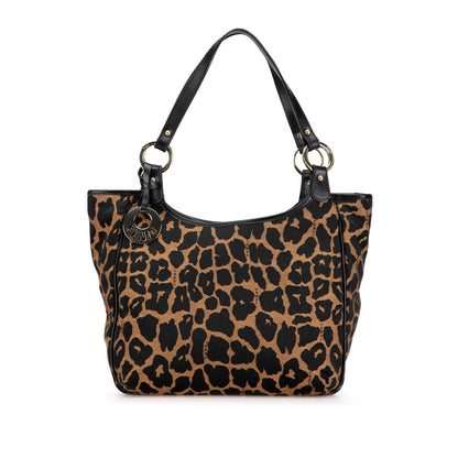 Fendi Leopard Print Canvas Shoulder Bag Shg-Mavci8 Rovelle Bags