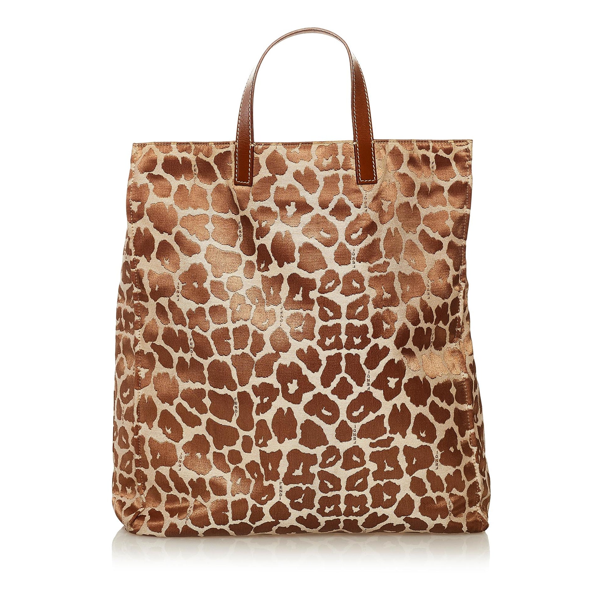 Fendi Leopard Print Canvas Tote Bag (SHG-hb56EH) Rovelle Bags