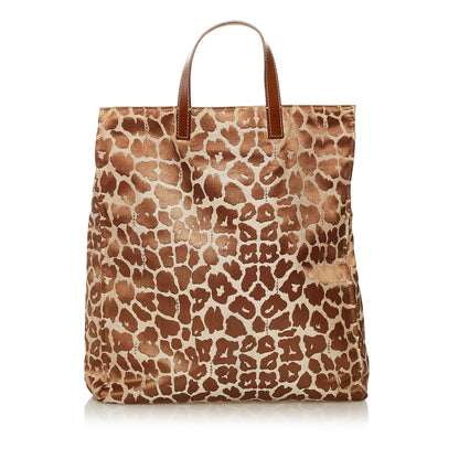 Fendi Leopard Print Canvas Tote Bag (SHG-hb56EH) Rovelle Bags