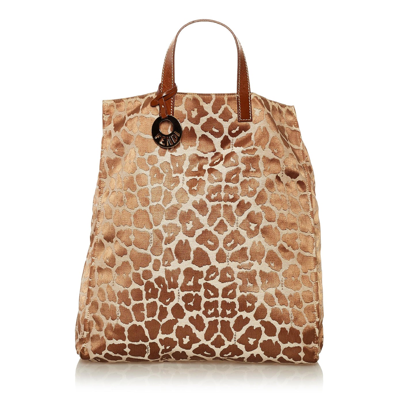 Fendi Leopard Print Canvas Tote Bag (SHG-hb56EH) Rovelle Bags