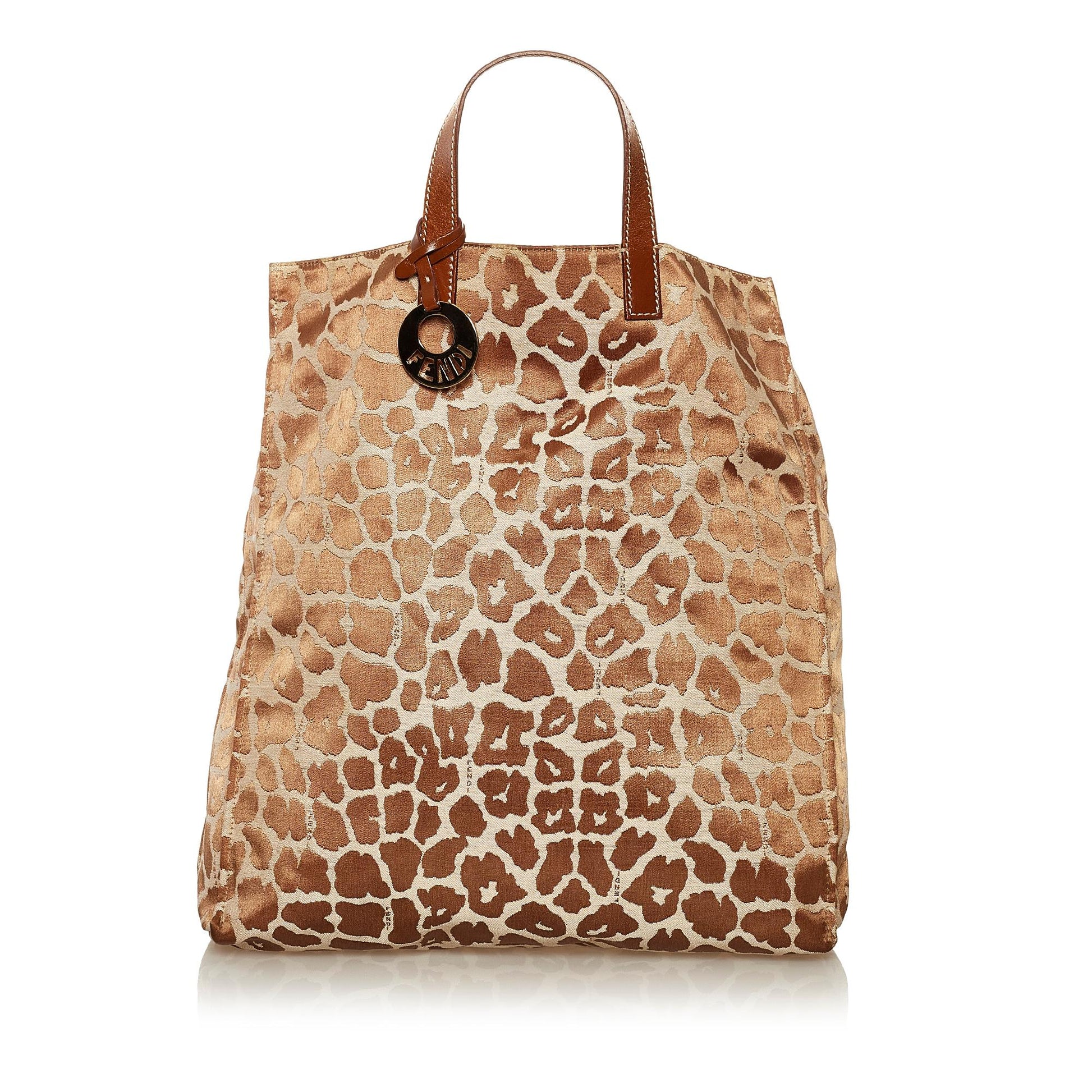 Fendi Leopard Print Canvas Tote Bag (SHG-hb56EH) Rovelle Bags