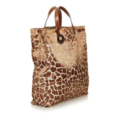 Fendi Leopard Print Canvas Tote Bag (SHG-hb56EH) Rovelle Bags
