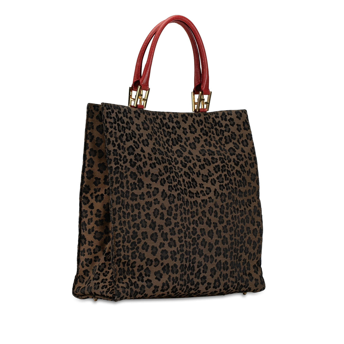 Fendi Leopard Print Canvas Tote (SHG-KYQBn0) Rovelle Bags