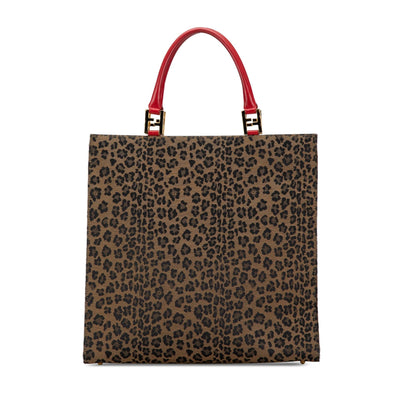Fendi Leopard Print Canvas Tote Shg-Dcrzfo Rovelle Bags