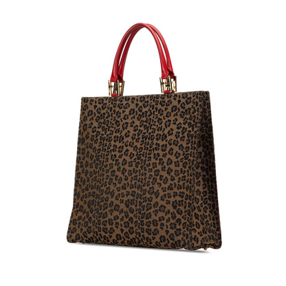 Fendi Leopard Print Canvas Tote Shg-Dcrzfo Rovelle Bags