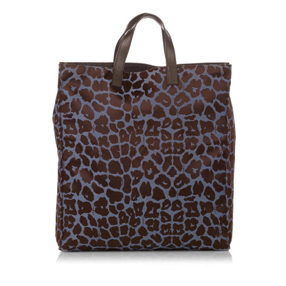 Fendi Leopard Print Nylon Tote Bag (SHG-31059) Rovelle Bags
