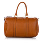 Fendi Linda Leather Boston Bag (SHG-26676) Rovelle Bags