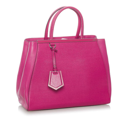 Fendi Medium 2Jours Leather Satchel (SHG-37200) Rovelle Bags