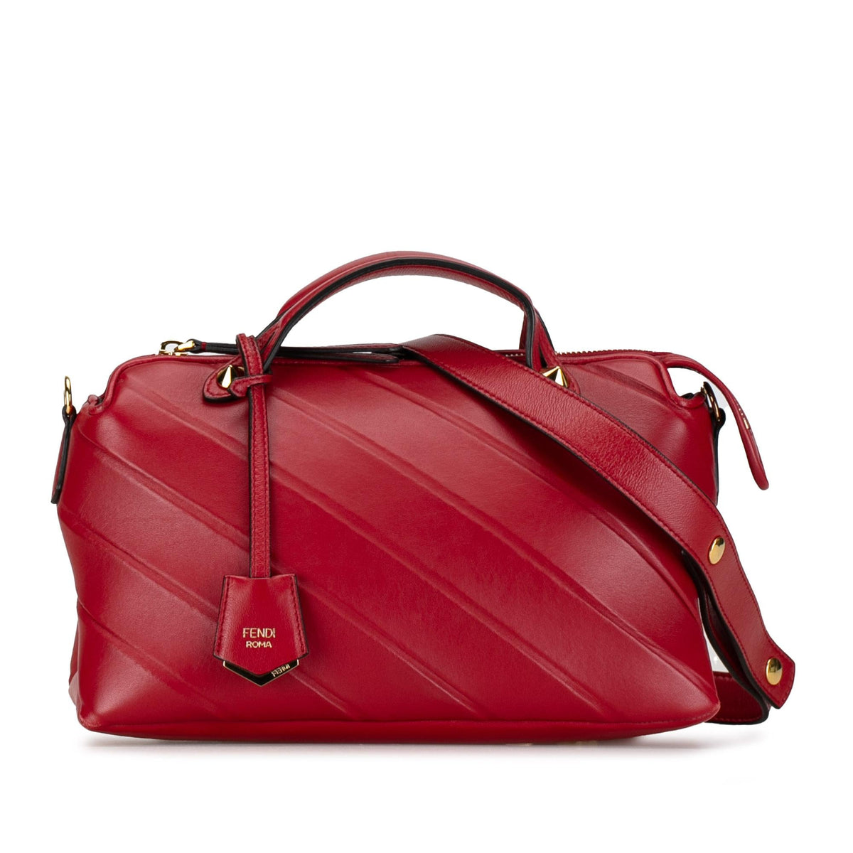 Fendi Medium Diagonal Embossed Leather By The Way (SHG-qvHDEF) Rovelle Bags