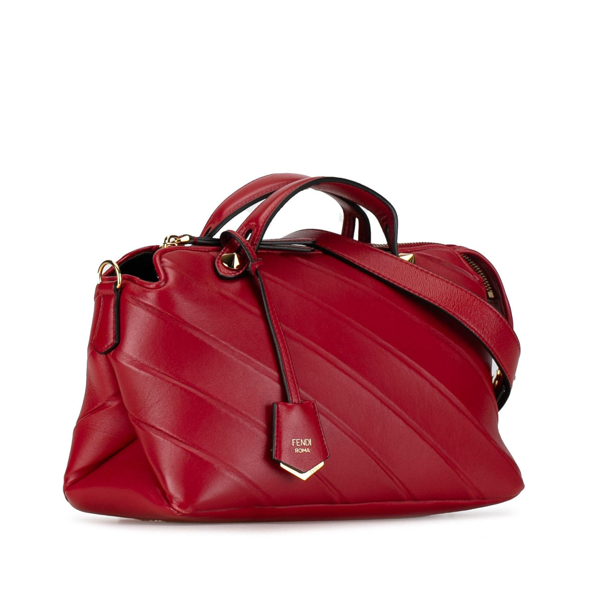 Fendi Medium Diagonal Embossed Leather By The Way (SHG-qvHDEF) Rovelle Bags