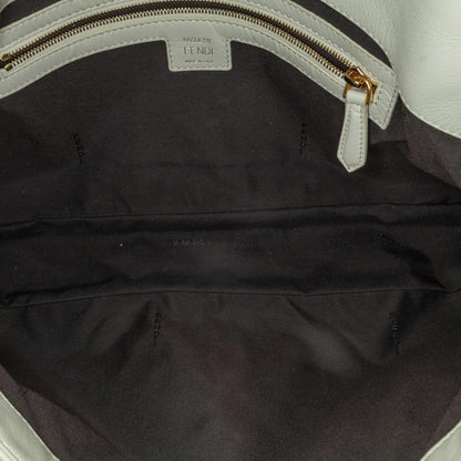 Fendi Medium Leather Embossed FF Baguette Satchel (SHG-agyb4y) Rovelle Bags