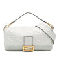 Fendi Medium Leather Embossed FF Baguette Satchel (SHG-agyb4y) Rovelle Bags