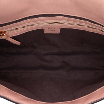 Fendi Mini Transparent Paillettes Elaphe Baguette Satchel Rovelle Bags