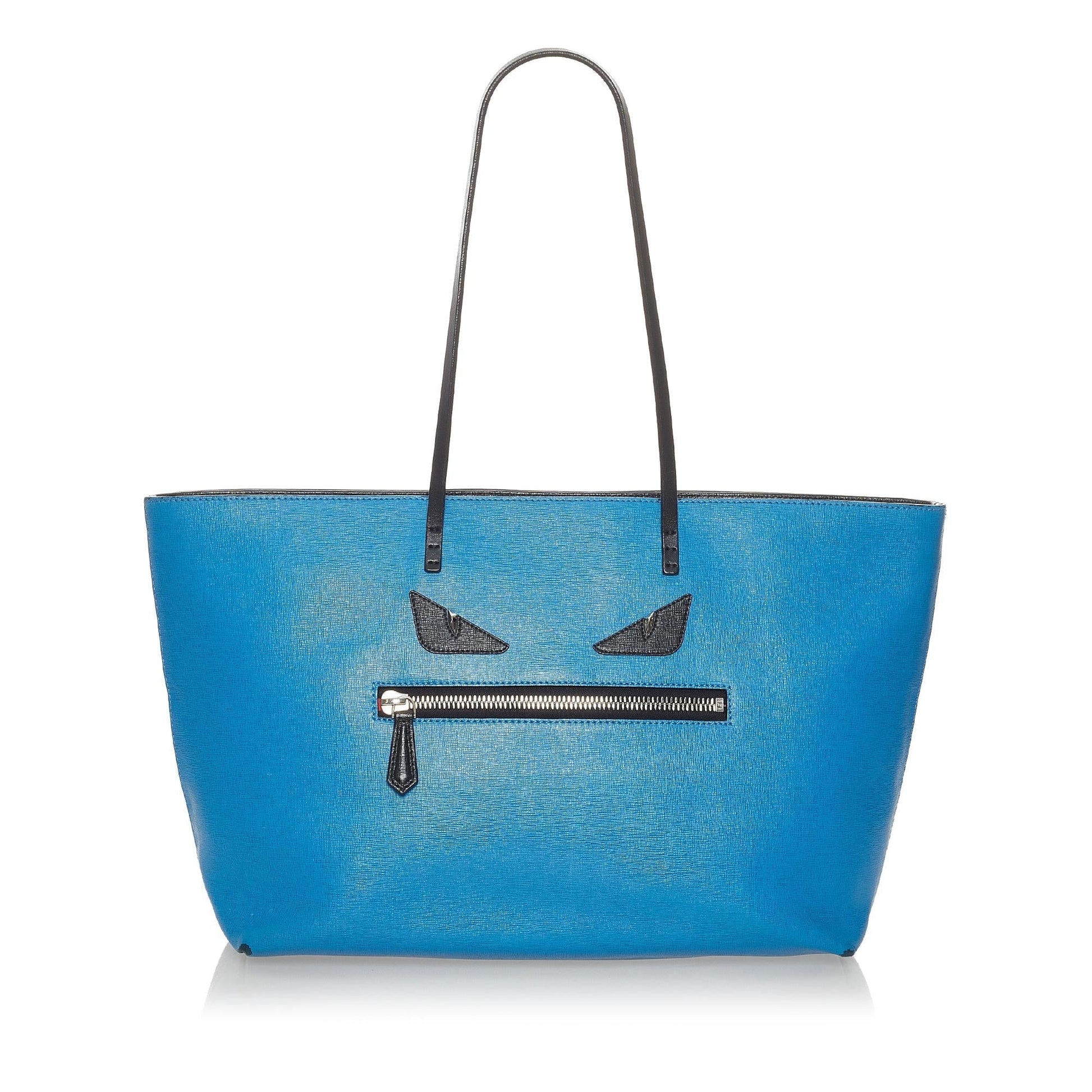 Fendi Medium Monster Roll Leather Tote Bag (SHG-txIAlj) Rovelle Bags