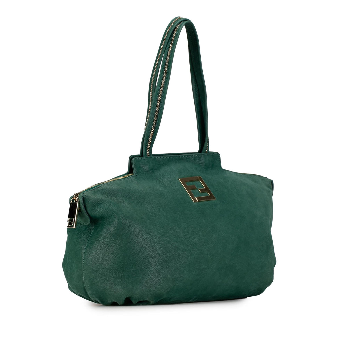Fendi Medium Nubuck Chains Tote (SHG-3jGPAd) Rovelle Bags
