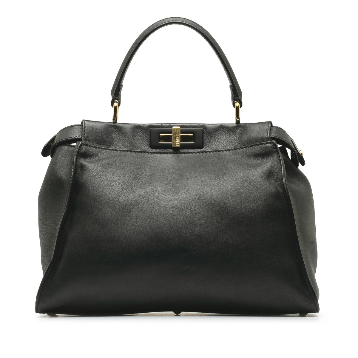 Fendi Peekaboo Leather Red Handbag Red Rovelle Bags