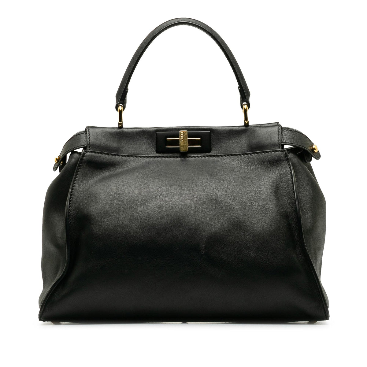 Fendi Peekaboo Leather Red Handbag Red Rovelle Bags