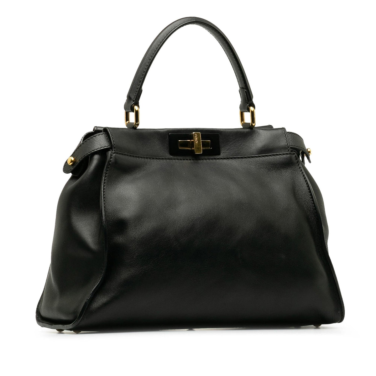 Fendi Peekaboo Leather Red Handbag Red Rovelle Bags