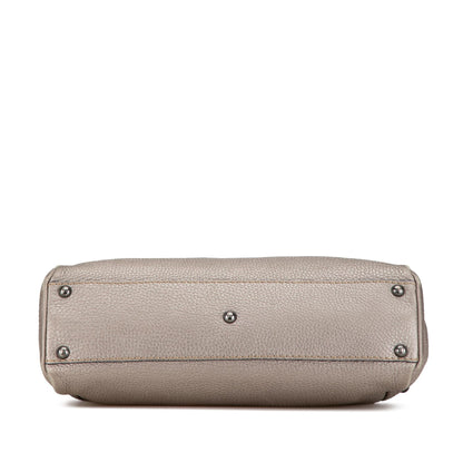 Fendi Peekaboo Leather Red Tote Bag Rovelle Bags