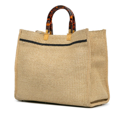 Fendi Zucca Embossed Chain Midi Baguette Rovelle Bags