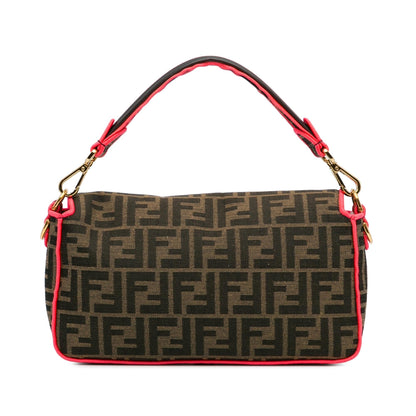 Fendi Medium Zucca Fluo Trim Baguette Satchel (SHG-Ufu9VZ) Rovelle Bags