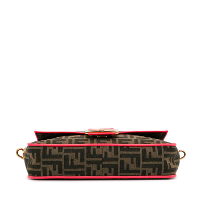 Fendi Medium Zucca Fluo Trim Baguette Satchel (SHG-Ufu9VZ) Rovelle Bags