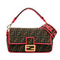 Fendi Medium Zucca Fluo Trim Baguette Satchel (SHG-Ufu9VZ) Rovelle Bags