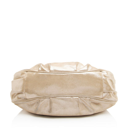 Fendi Metallic Leather Mia Small Tote (SHF-a0flcj) Rovelle Bags