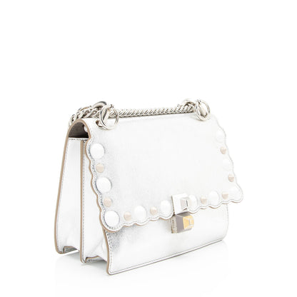 Fendi Metallic Studded Vitello Kan I Small Shoulder Bag (SHF-wfU1M1) Rovelle Bags