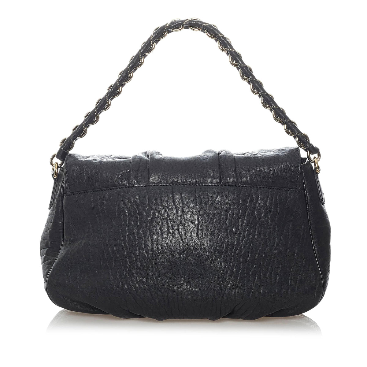 Fendi Mia Leather Shoulder Bag (SHG-30558) Rovelle Bags