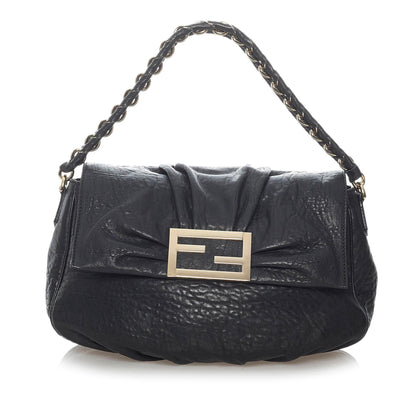 Fendi Mia Leather Shoulder Bag (SHG-30558) Rovelle Bags