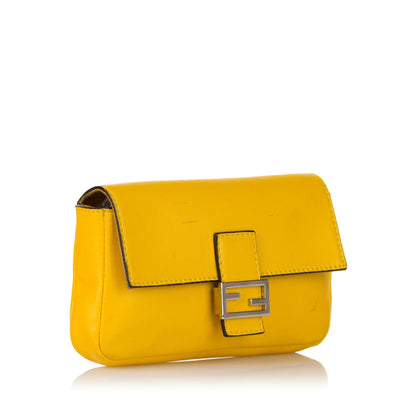 Fendi Micro Baguette Leather Crossbody Bag (SHG-31443) Rovelle Bags