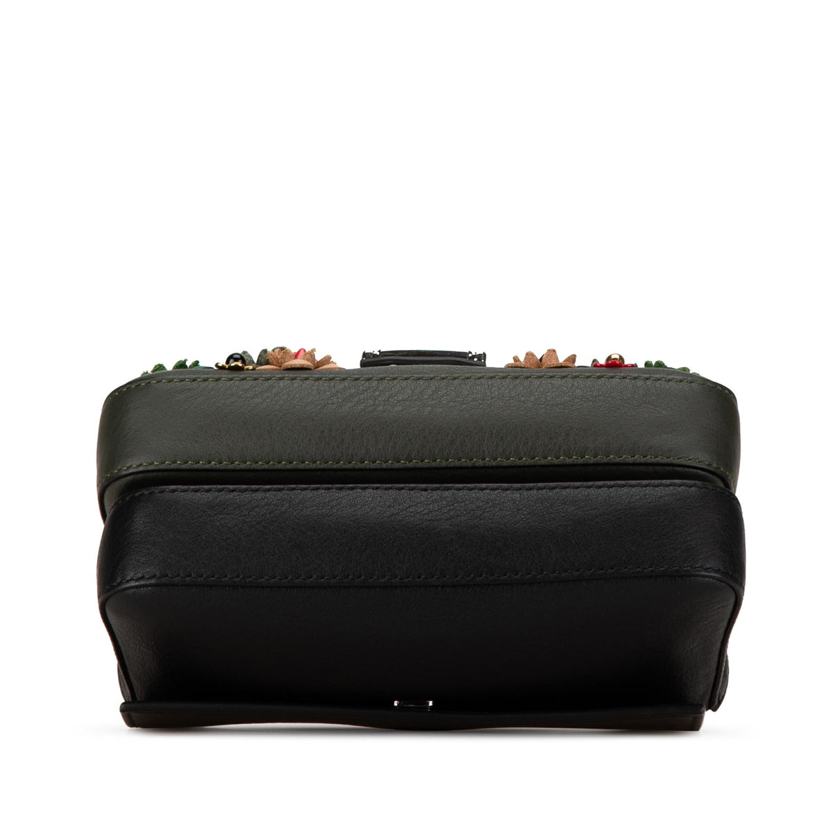 Fendi Micro Leather Flowerland Double Baguette Satchel Shg-H4Numx Rovelle Bags
