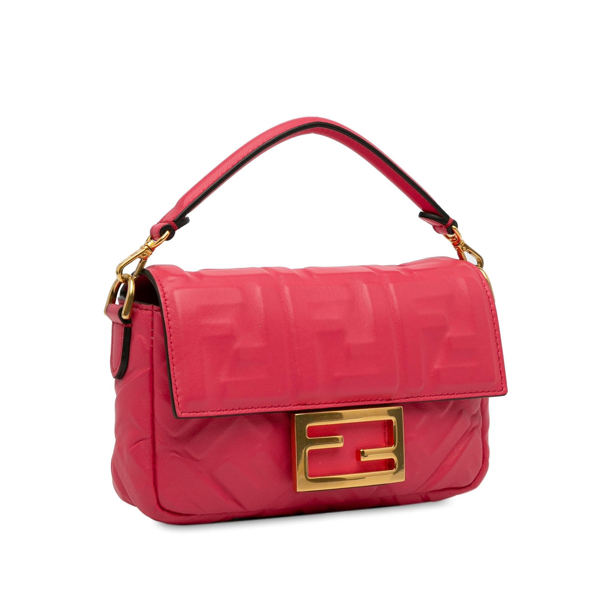 Fendi Mini FF Embossed Baguette (SHG-4aa1Gj) Rovelle Bags
