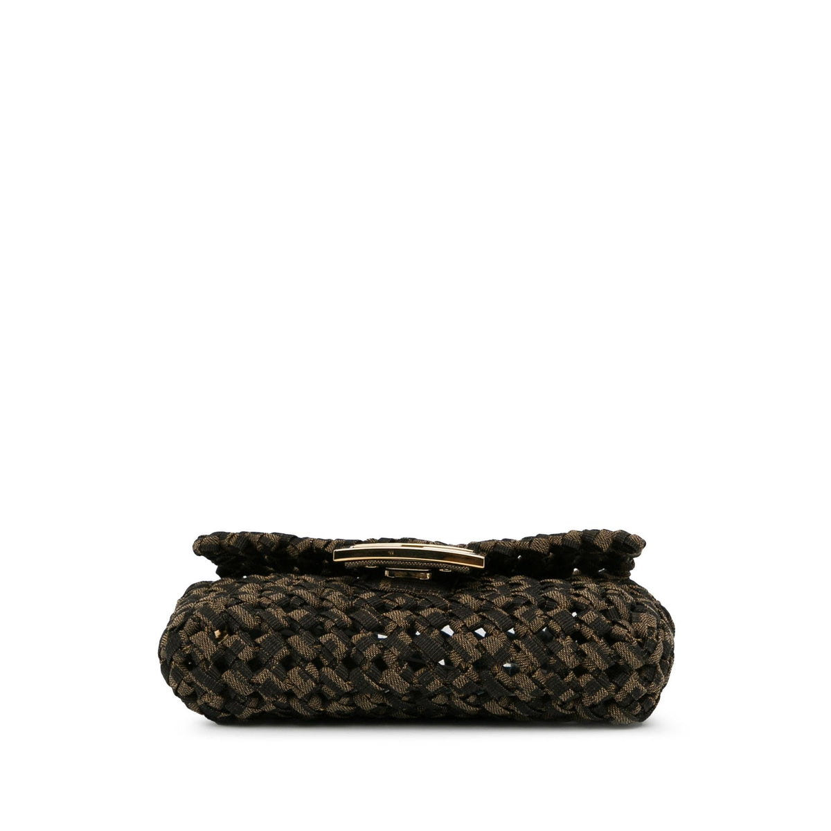 Fendi Mini Interlaced Canvas Zucca Baguette Satchel (SHG-W2qFIQ) Rovelle Bags