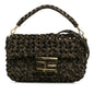 Fendi Mini Interlaced Canvas Zucca Baguette Satchel (SHG-xF9TgC) Rovelle Bags