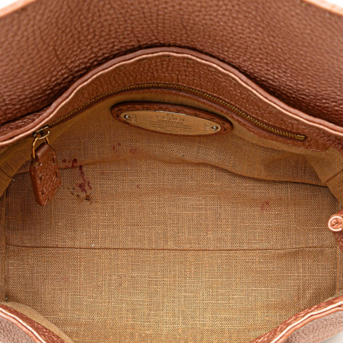 Fendi Mini Leather Selleria Linda (SHG-ermLPN) Rovelle Bags