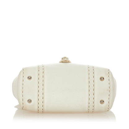 Fendi Mini Selleria Linda Leather Handbag (SHG-26508) Rovelle Bags