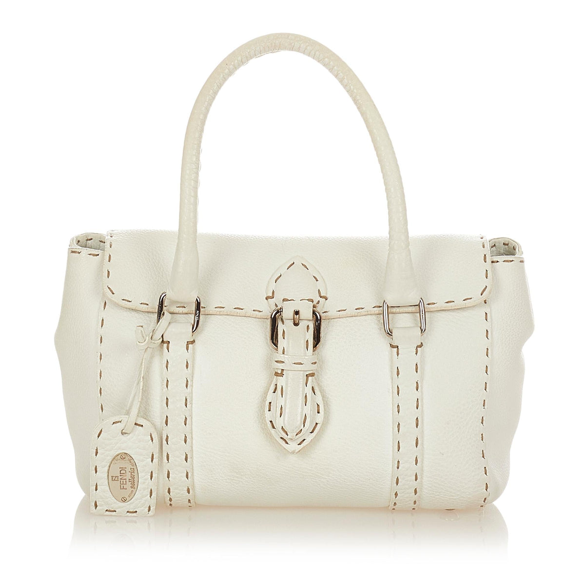 Fendi Mini Selleria Linda Leather Handbag (SHG-26508) Rovelle Bags