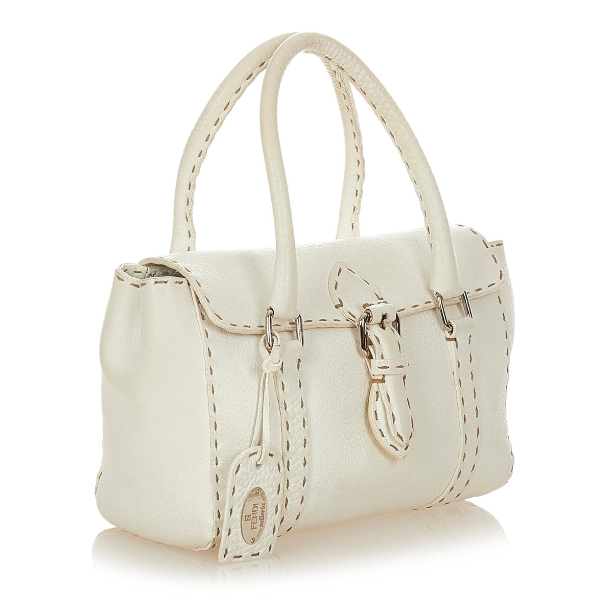 Fendi Mini Selleria Linda Leather Handbag (SHG-26508) Rovelle Bags