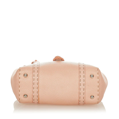 Fendi Mini Selleria Linda Leather Handbag (SHG-26701) Rovelle Bags