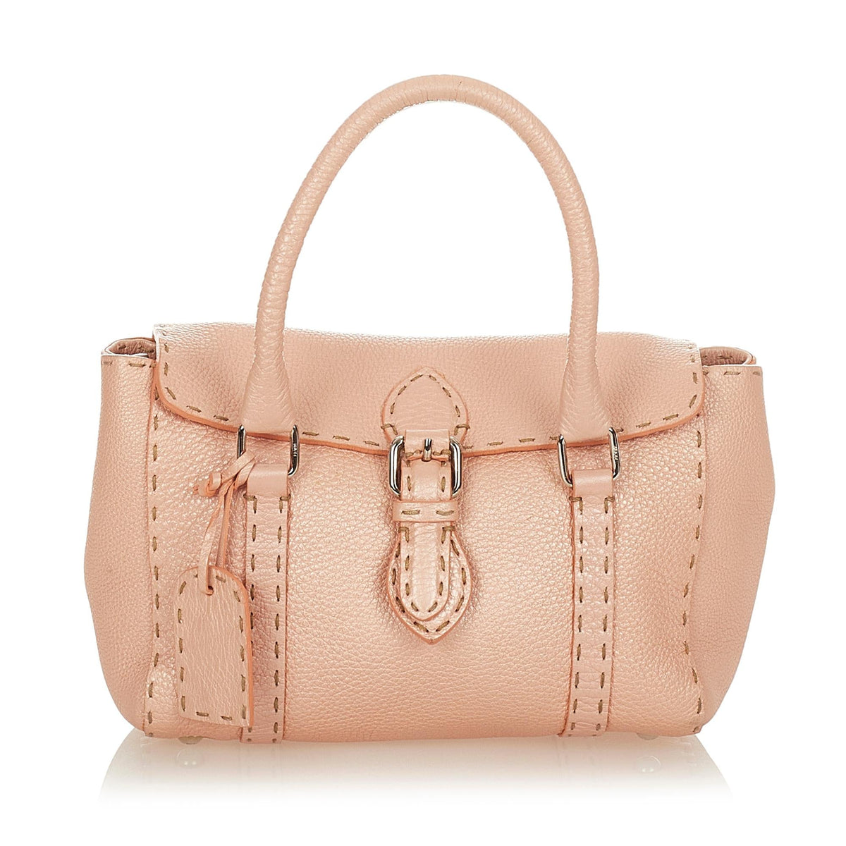 Fendi Mini Selleria Linda Leather Handbag (SHG-26701) Rovelle Bags