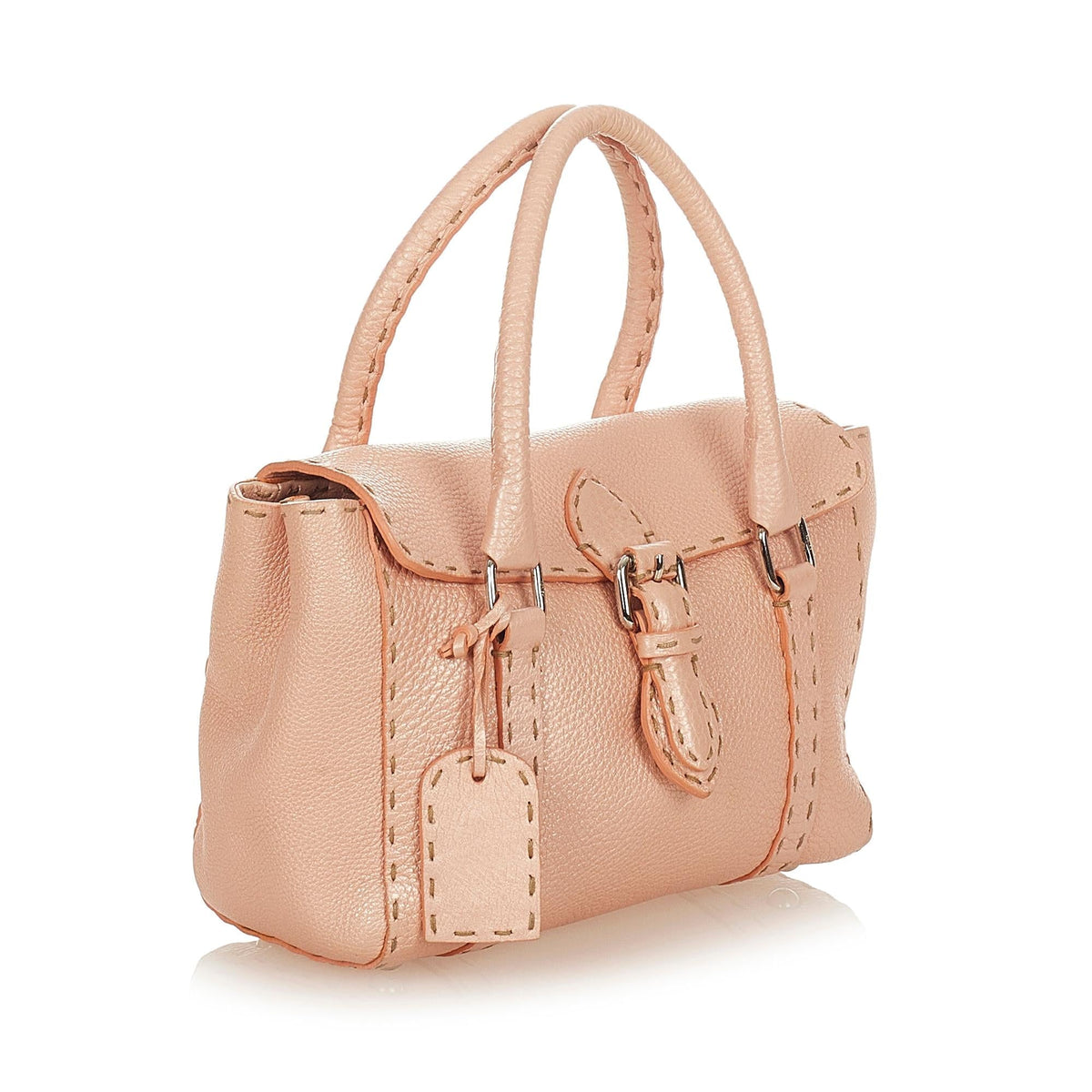 Fendi Mini Selleria Linda Leather Handbag (SHG-26701) Rovelle Bags