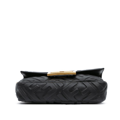 Fendi Mini Zucca Embossed Leather Baguette Satchel (SHG-ALnDVt) Rovelle Bags