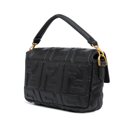 Fendi Mini Zucca Embossed Leather Baguette Satchel (SHG-ALnDVt) Rovelle Bags