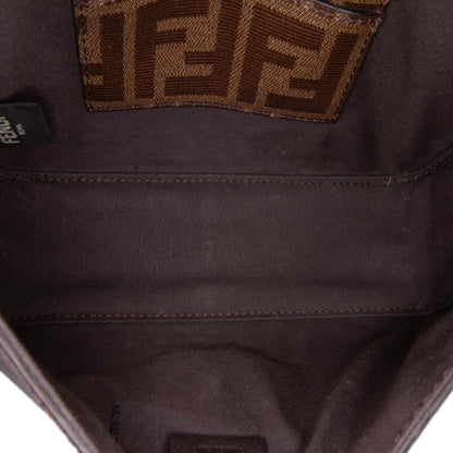 Fendi Baguette Canvas Red Shoulder Bag Style 26 Rovelle Bags