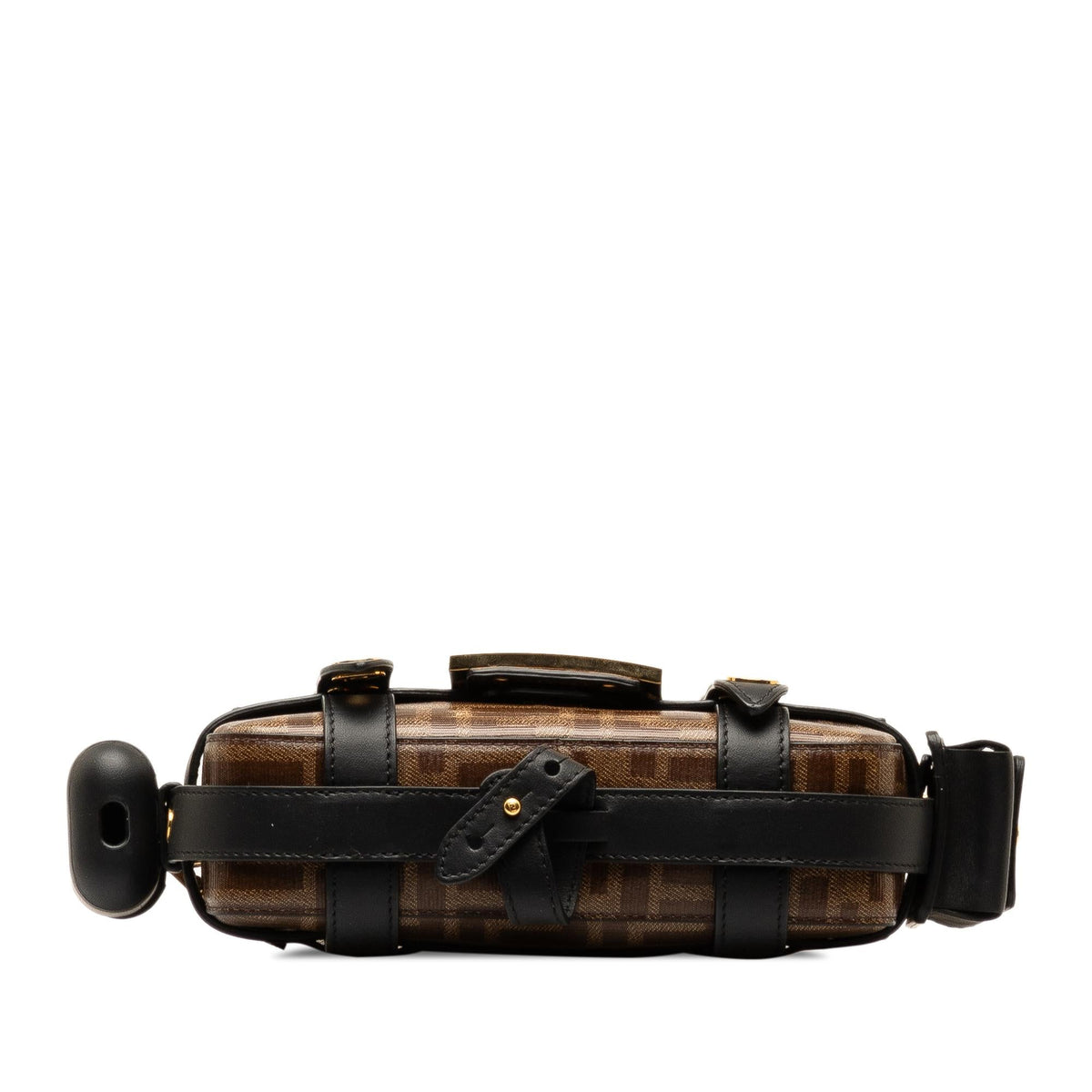 Fendi Mini Zucca Glazed Fabric Cage Baguette (SHG-7IwhHV) Rovelle Bags
