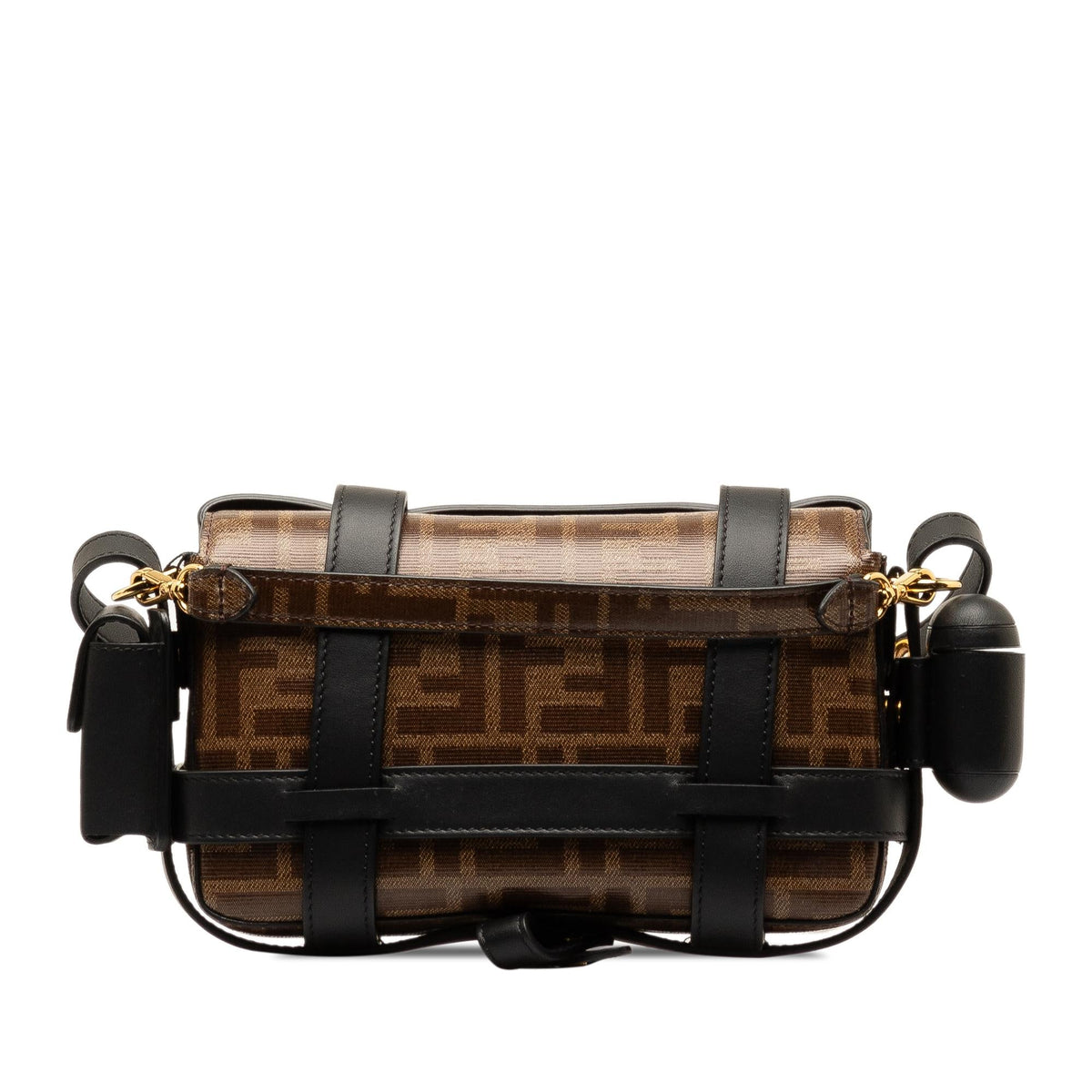 Fendi Mini Zucca Glazed Fabric Cage Baguette (SHG-jAfJja) Rovelle Bags